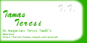 tamas tercsi business card